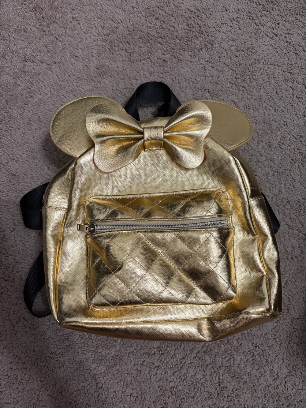 Gold Minnie Backpack
